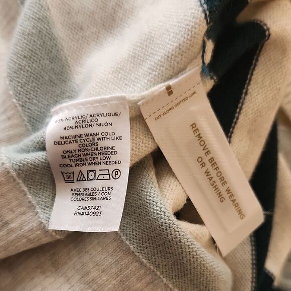 LOFT Striped Knit Sweater Size M - Picture 5 of 5